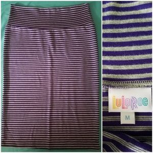 LulaRoe Striped Pencil Skirt